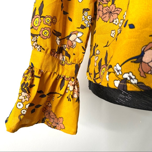 MELLODAY Pleated Bell Sleeve Blouse - Picture 2 of 12